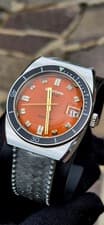 Wyler Peak Aquarama Automatic Diver Steel Bakelite Mint Rare 1970
