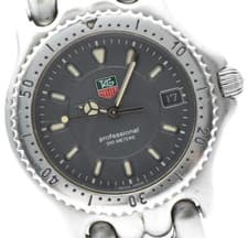 【NEAR MINT】 TAG Heuer S/el WG1213-KO Gray Dial Quartz Mens Vintage Watch JAPAN