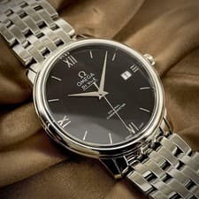 Omega De Ville Prestige Co Axial Chronometer 42410372001001 Auto Watch Black