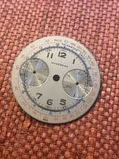 RARE Vtg. nos "HYDEPARK"  Double Register "Big Eye" Chronograph Dial. MINT!