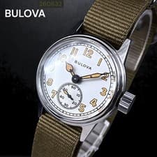 USA Made BULOVA Military Watch Vintage Men's Hand-Wound