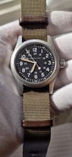 Hamilton Khaki Field Mechanical 38mm Black Dial Mens Watch B&P