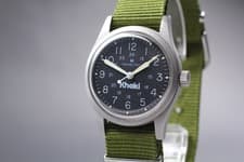 [Exc+5] Hamilton Khaki 9219 Silver Black Dial 33mm Hand-Winding Men's Watch