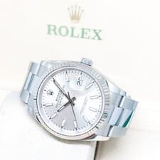 Rolex 36mm Oyster Perpetual Silver Batons Dial Datejust REF: 126234 (2019)