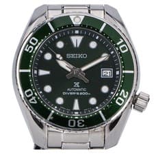 SEIKO Green Automatic Watch Used SBDC081 Prospex Diver Silver