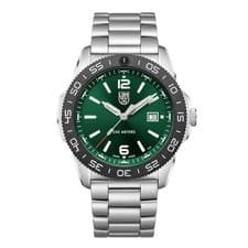 Luminox Pacific Diver SWISS Quartz Green Dial Stainless Steel Mens Watch XS.3137