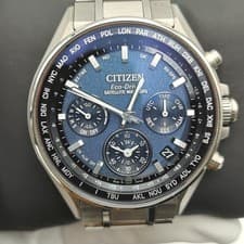 CITIZEN ATTESA CC4000-59L Eco-Drive Satellite Wave GPS Titanium Watch Navy JP