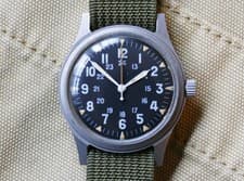 1969 Hamilton GG-W-113 U.S. Military Issued Vietnam Era Field Watch - Running