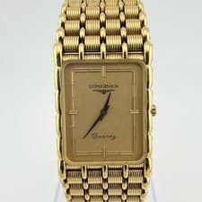 Longines Square Gold Quartz Mens Watch 23.8mm wrist 17cm/6.7in NB/NA