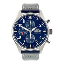 IWC Pilot Stainless Steel Blue Dial 43mm Automatic Movement Men’s Watch IW377714