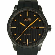 MIDO Multifort M005.430.37.051.80 Orange Men's Used Watch #41021