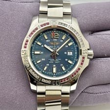 Breitling Colt Blue Dial Automatic Chronometer Stainless Steel Men's Wristwatch