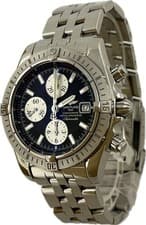 Breitling Chronomat Evolution A13356 Black Automatic Mens Watch Excellent A6400