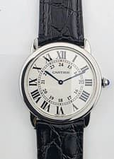 Classic Cartier Ronde de Cartier Date 35mm Quartz W6700255 - No box or Papers