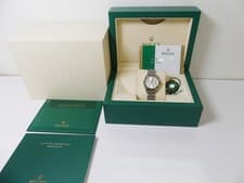 Rolex ladies SS/WG 28mm Datejust factory silver star diamond dial 279174 b/p