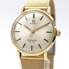 [NEAR MINT] OMEGA Seamaster De Ville 135.020 Gold 60's MT Men's From JAPAN Z185