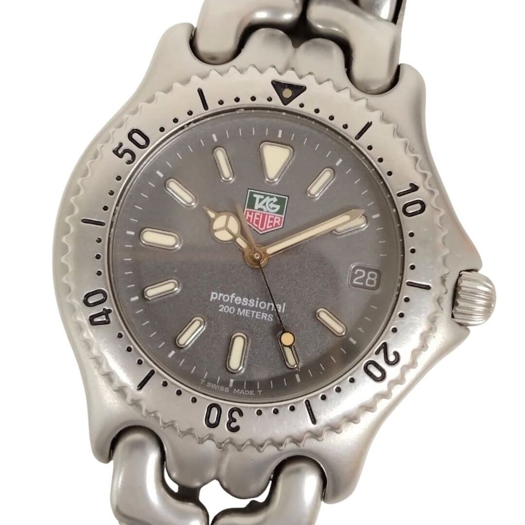 TAG Heuer S99.706 Silver Men's Watch Used 40mm Quartz from Japan From Japan