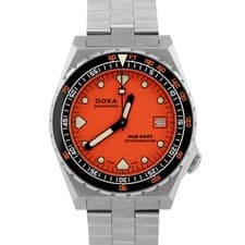 2023 PAPERS Doxa Sub 600T Orange Stainless Steel 40mm 861.10.351.10 Watch BOX