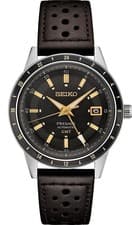 Seiko Presage Style 60's Automatic GMT Brown Leather Mens Watch SSK013