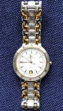 Maurice Lacroix Swiss Watch PreOwned Quartz Needs Battery Black Leather From Jap