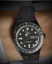 Import duty included for US buyers  TIMEX Q TW2U61600 Men’s Black Dial Quartz Me