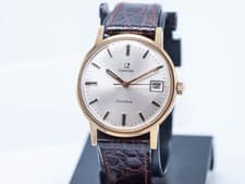 1970 - Omega Geneve Date Cal. 613 17j Men's 34mm Hand Wind Watch GP - Runs Well