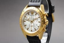 【MINT】 Versace V-Chrono VEHB00219 White Gold 5ATM Quartz Men's Watch