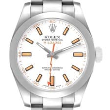 Rolex Milgauss Steel White Dial Mens Watch 116400