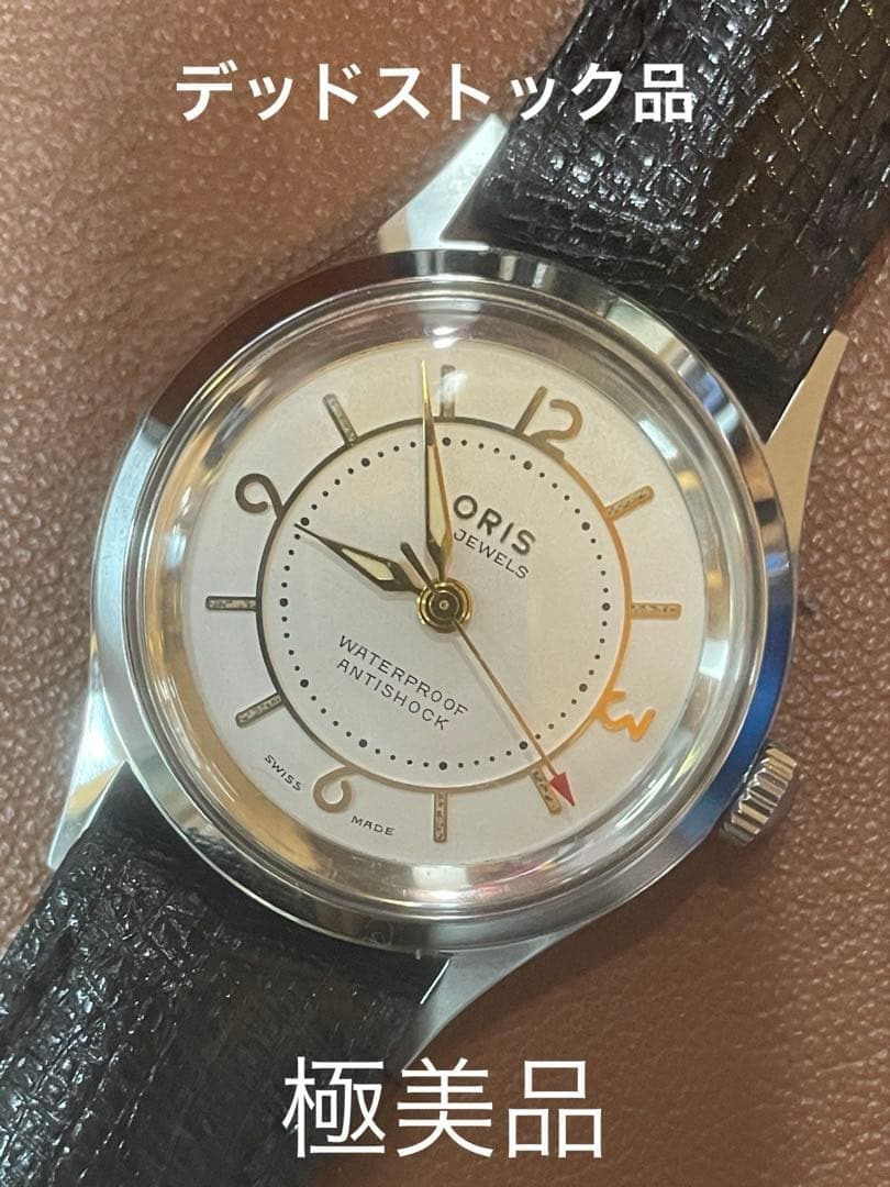 Oris Hand-wound Wristwatch Silver Dial Black Strap 32mm