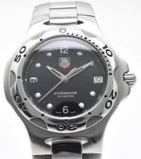 【MINT Box】Tag Heuer WL1112-0 Kirium Watch Quartz Men's Black Dial Round Japan
