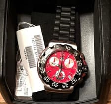 TAG Heuer Formula 1 CAC1112 Quartz Chronograph Red Date Men's Watch from JP