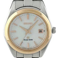 SEIKO Grand Seiko 4J52-0AB0 SS+PG Quartz White Ladies Watch Battery Changed