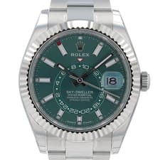 Rolex Sky-Dweller 336934 42mm Steel White Dial Fluted Oyster Watch Box Card 2025