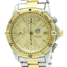 TAG HEUER 2000 Coronograph Gold Plated Steel Automatic Watch 765.406 BF589430