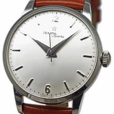 ZENITH SPORTO Cal. 126 Silver Dial Manual Wind 34mm Overhauled Men's Watch