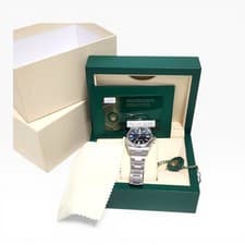 Full Set 2025 Rolex Oyster Perpetual 41 mm Steel Bright Blue Oyster Watch 124300