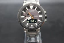 CASIO PRO TREK PRX-8000T-7AJF Titanium Triple Sensor Solar Watch