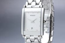 [Near MINT] RADO Diastar 160.0486.3 Silver 24mm Day Dial Quartz Unisex Watch