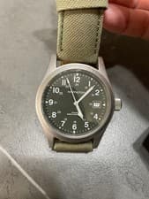 Hamilton Khaki Field Mechanical 38mm Green Dial Unisex Watch - Pre-Owned