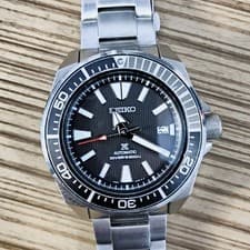 Rare Seiko Prospex SRPF03K1 Samurai Automatic Black Dial Date Watch Diver Men