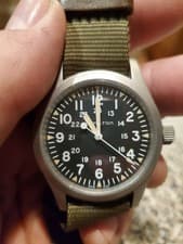 Hamilton Khaki Field Mechanical Black Dial Nylon Men's Watch H69439931