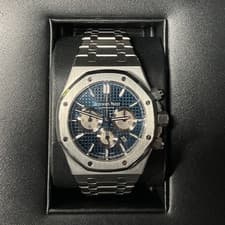 UNWORN Audemars Piguet Royal Oak Chronograph Blue Men's Watch - 263315ST