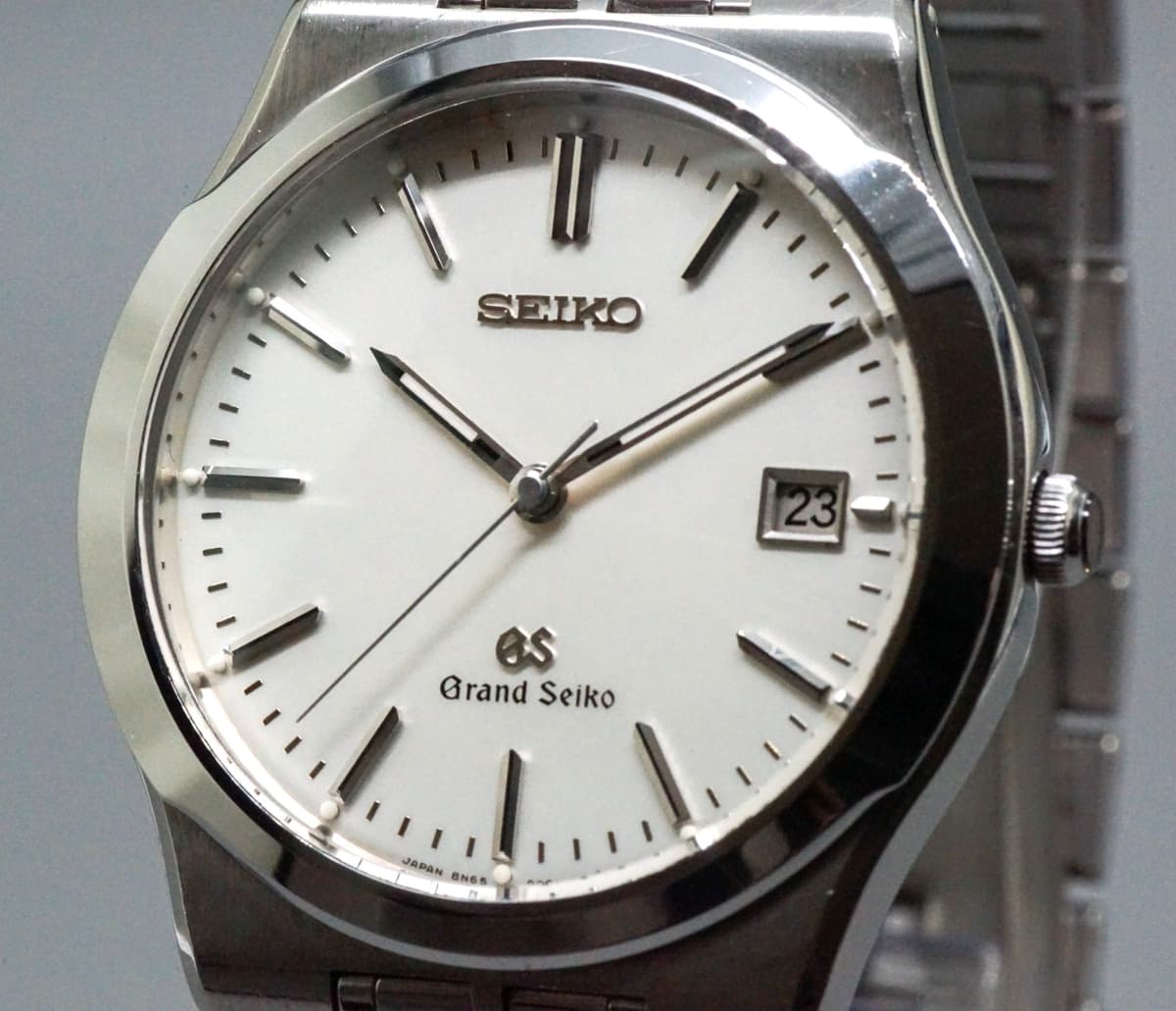 Vintage 1990 Grand Seiko GS 8N65-9000 Men's Quartz Watch 36mm White From JAPAN