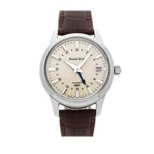 Grand Seiko Elegance Collection GMT Steel Auto 39mm Ivory Dial Strap SBGM221