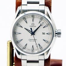 Omega Seamaster Aqua Terra 231.10.39 Silver Tapestry Dial Mens Quartz Watch SS
