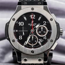 Hublot Big Bang 44 Original Steel $15K MSRP Black Dial Papers 301.SX.130.RX