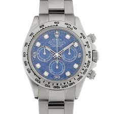 ROLEX Cosmograph Daytona 116509G Sodalite/diamond WATCH 721923