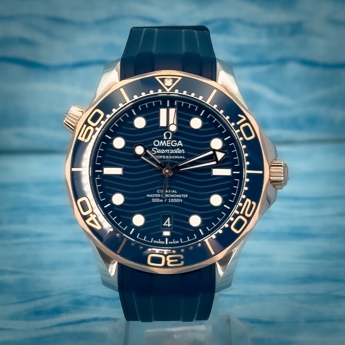 2021 OMEGA Seamaster Diver 300M Sedna Gold 42mm 210.22.42.20.03.002 - Full Set