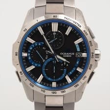 CASIO OCEANUS OCW-S4000-1AJF Manta Solar Titanium Black Men's Watch 18.5cm