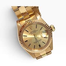 W/Box Rolex Ladies Datejust 26mm 18K Yellow Gold Automatic Watch 6917 Circa 1979